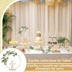 24 Pcs Baptism Centerpiece Decoration for Tables First Communion 12 24pcs