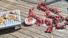 Silk Artificial Fall Maple Leaf Garlands Sprays & Loose Leaves