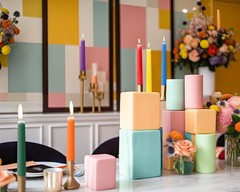10 Inch Colored Taper Candles for Religious and 10 inch, 12 Pcs, 12-colored