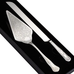 Vintage Wedding Cake Knife and Server Set Stainless Steel Cake Pie Pastry Cut…