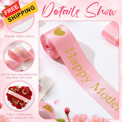 Zeyune 114 Pcs Flower Bouquet 2 inches x 180 inches, Happy Mother’s Day