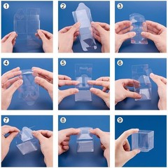 12PCS Transparent Boxes 4 x 4 x 8 inch, Candy Box, Clear Favor Boxes Gift Box…