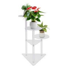 Corner Plant Stand Indoor 3 Tier Tall Acrylic Plant Stand Holder Plant Shelf