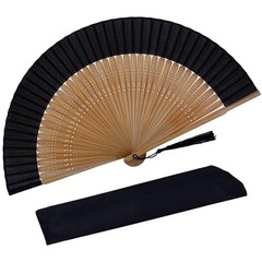 STHUAHE Hand Fan for Women Foldable, Chinese 8.3 x 15 inches, Sexy Bamboo