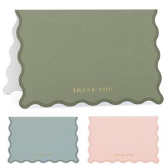 Beautiful Thank You Cards Set of 30 With Envelopes and Stickers – Elegant Bla…