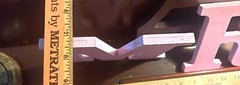 «MR & MRS» HAND MADE – STANDUP WOOD SIGN – PAINTABLE – EUC!*!