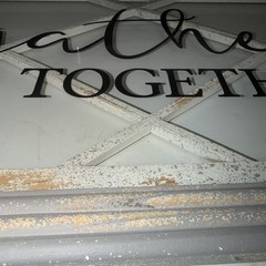 Gather Together Framed Window Art Picture