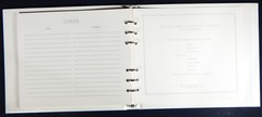 VINTAGE HALLMARK GUEST BOOK EMBOSSED HOUSE ON COVER RA8703 ORIGINAL BOX WEDDING