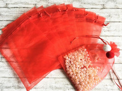 5×7 Inch Organza Gift Bags with Drawstring for Jewelry,Candy,Dried Lavender Flow