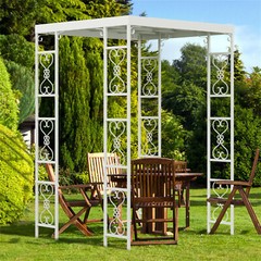 Large Garden Arch Metal Pergola Trellis Rose Archway Wedding Canopy Gazebo Decor