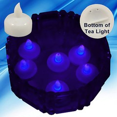 NEW 24 Purple Led Floating Floral Tea Light Candle for Wedding Centerpiece Decor