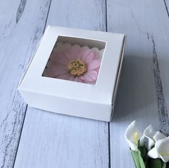 500x Clear Window Product Packing White Paper Box Jewelry Soap Cookie Candle Box