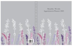 2025 Weekly and Monthly Calendar Wildflower, 8.5 x 11 8.5 x 11 inches Planner