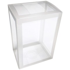 20X Clear PVC Frosted Trim Favour Box Wedding Party Gift Toy Doll Display Boxes