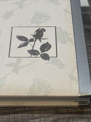 Vintage 2001 NOS Guest Book ANY OCCASION Wedding Roses Light Green White Grey