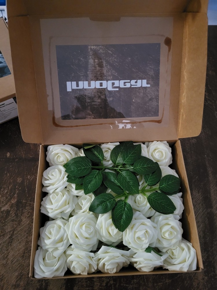 Innogear Artificial Roses 50 Count Ivory New