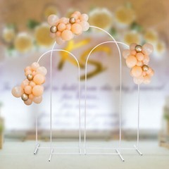3Pcs Metal Arch Stand Wedding Party Backdrop For Ceremony Yard Venue Shelf Decor