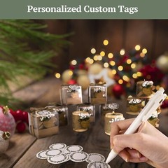 30 Pack Wedding Favors Wood Tealight Candle Holders, Bridal Shower Favors for…