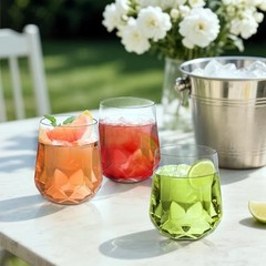 40-Pack Plastic Stemless Wine Glasses, 12 Oz Unbreakable Plastic Drinking