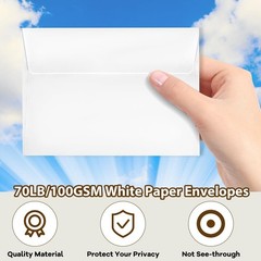1000 Pcs A2 Envelopes 4.375×5.75 Inches Self Adhesive A2, White