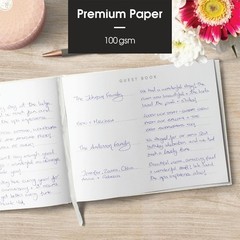 Useful Co. Classic White Guest Book, Guest Book Alternative for Party, Sign i…