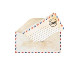50 Pack Airmail Envelopes -Blue One Size, 50 PACK AIRMAIL ENVELOPES