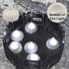 24 X Waterproof LED Floating White Tea Light Flameless Candle Wedding Party Xmas