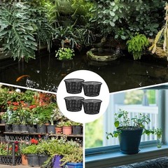 5 Piece 8 3in Aquatic For Plant Mesh Net Pots for Pond and Hydroponics