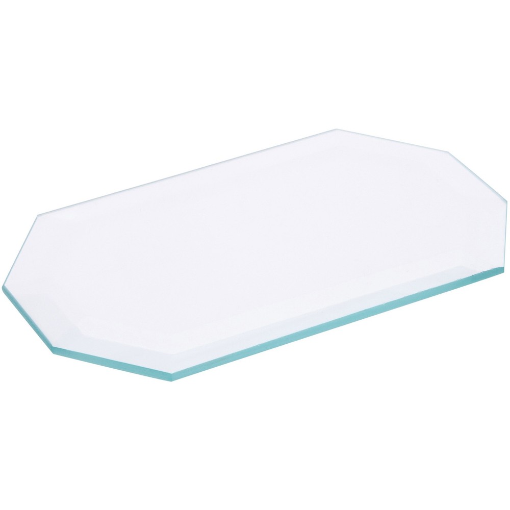 Plymor 3″ x 5″ Long Octagon, 5mm Thick Beveled Clear Glass