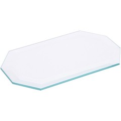 Plymor 3″ x 5″ Long Octagon, 5mm Thick Beveled Clear Glass