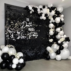 COKAOBE Black and White Balloon Garland Arch 18in 12in 10in 5in,