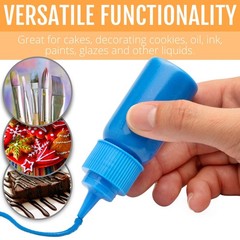 Free Hand Writer Bottles – 6 Easy Small Squeeze Bottles – 3 Each (1 and 2 Oun…