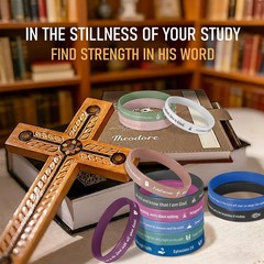MATEPLUS 24P Bible Verse Silicone Bracelets, 12 Small, 12 colors
