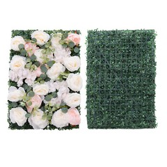 60 x 40 cm Flower Wall Panel Rose Flower Backdrop Silk Fabric Floral Wall Mat