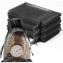 100 200pcs 4×6″ Drawstring Organza Gift Bags Wedding Party Candy Jewelry Pouches