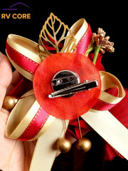 Wedding Artificial Flower Bride and Groom Corsage Leaves Decoration Supplies