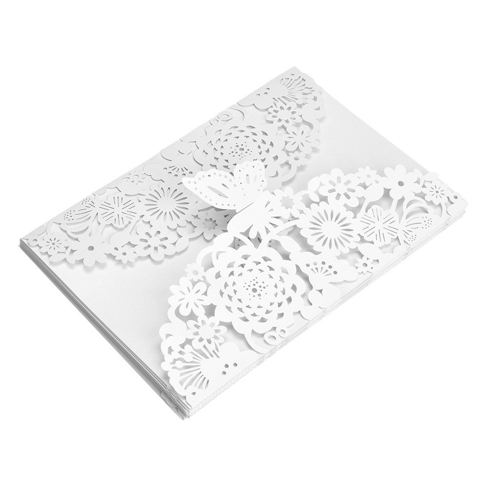 10Pcs European Style Carved Invitations Wedding/Business Cards (1)
