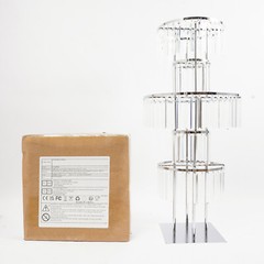 5 Tier Clear Flower Stand Iron Acrylic 43.3in Wedding Event Decor