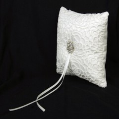Milk Silk Ring Pillow Small Bearer Wedding Pillows for Kneeling Bride