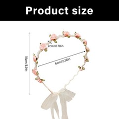 Elegant Pearls Rose Sweet Headwear For Weddings Parties Special Occasion