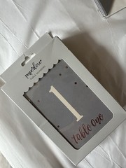 Paperlove Grey Glam «Forever Yours» Banner and Matching Table Numbers Wedding