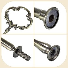 Durable Zinc Alloy Cake Tray Stand with Elegant Bronze Finish for Parties