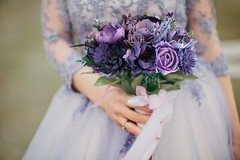 Purple Lavender Bridal Bouquet Sola Wood Wedding Wildflower Bridesmaid Flowers
