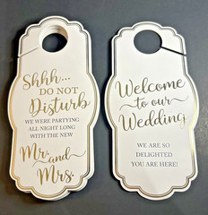 Lillian Rose Gold Wedding Door Hangers for Guests and more Set Of 15 NEW