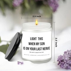 Last Nerve Candle – Funny Wedding & Bridal Shower Gift for Daughter-in-Law