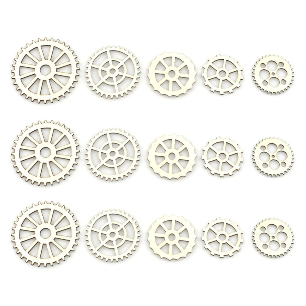 100Pcs Reusable Khaki Wooden Slices for DIY Projects and Craft Decorations