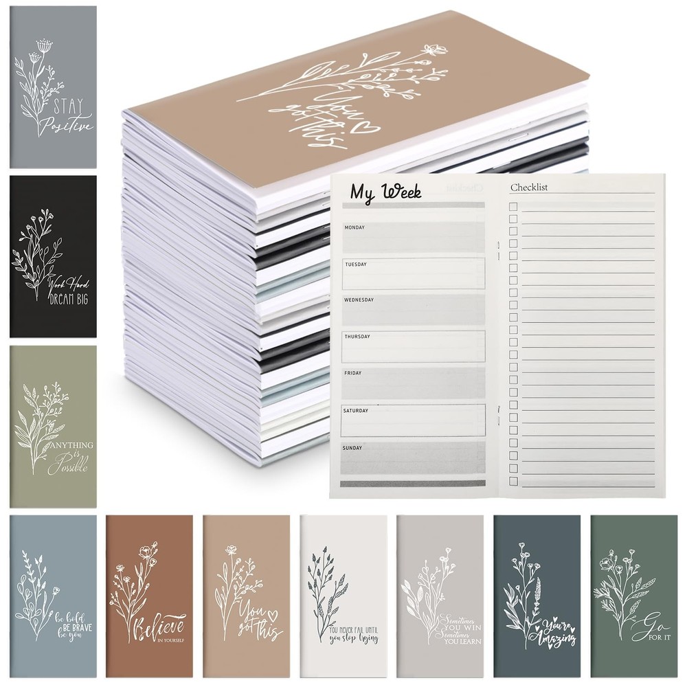 Qilery 30 Pcs Employee Appreciation Gifts Pocket Planners Bulk 2026-2027 Trac…