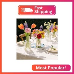 8″ Round Mirror Centerpieces for Tables Decorations, 10 Pack Acrylic Circle Mirr