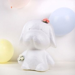 12″ White 3D Puppy Craft Foam DIY Arts Party Decoration Events Supplies