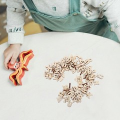 100 Pcs Small Wooden Letters for Crafts Crafting Stickers Scrapbooking Toy